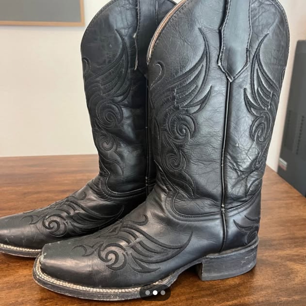 Circle G Black Combat & Moto Boots